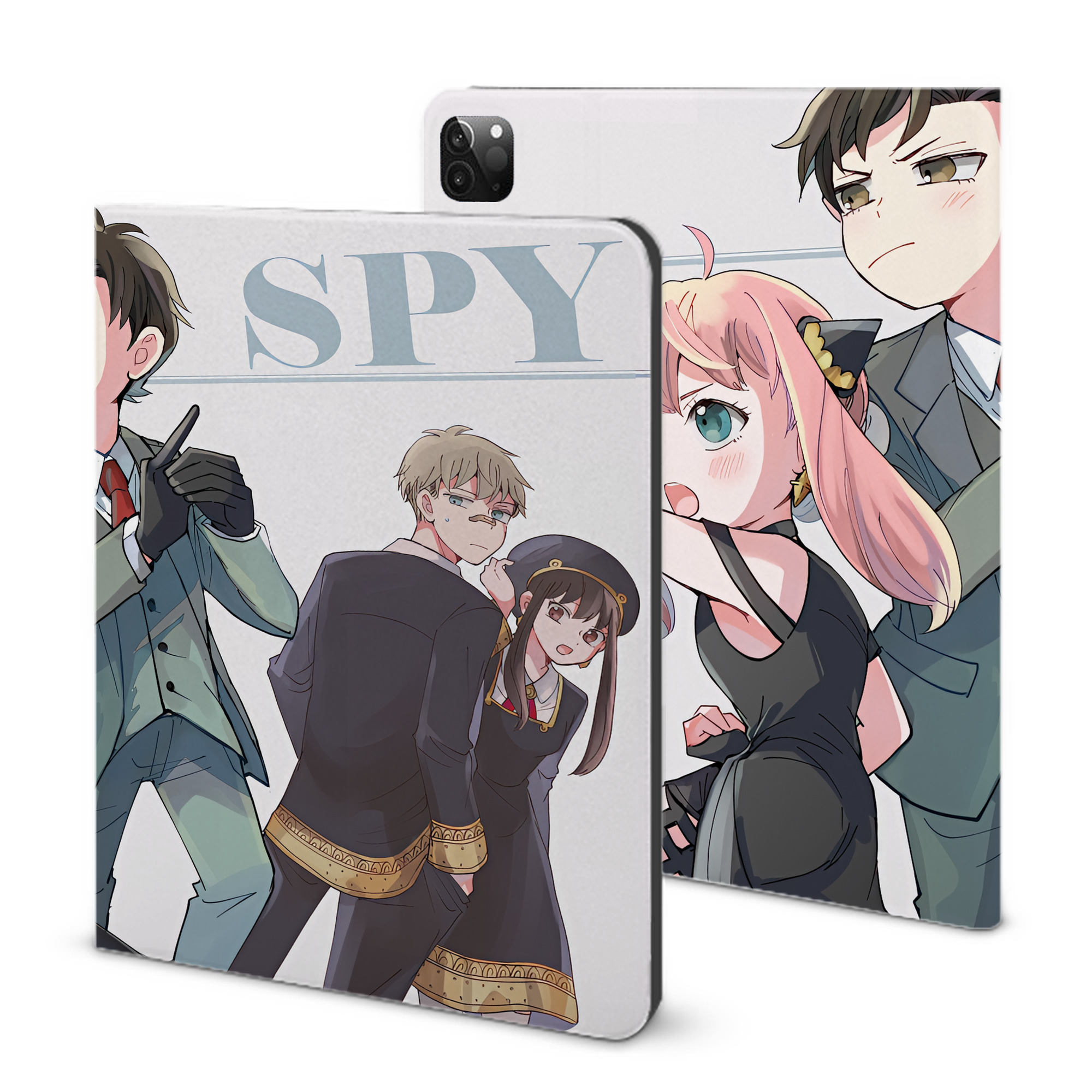 （画像用） SPY×FAMILY间谍家家酒 IPadケース ペンホルダー付き ブックスタイルデザイン